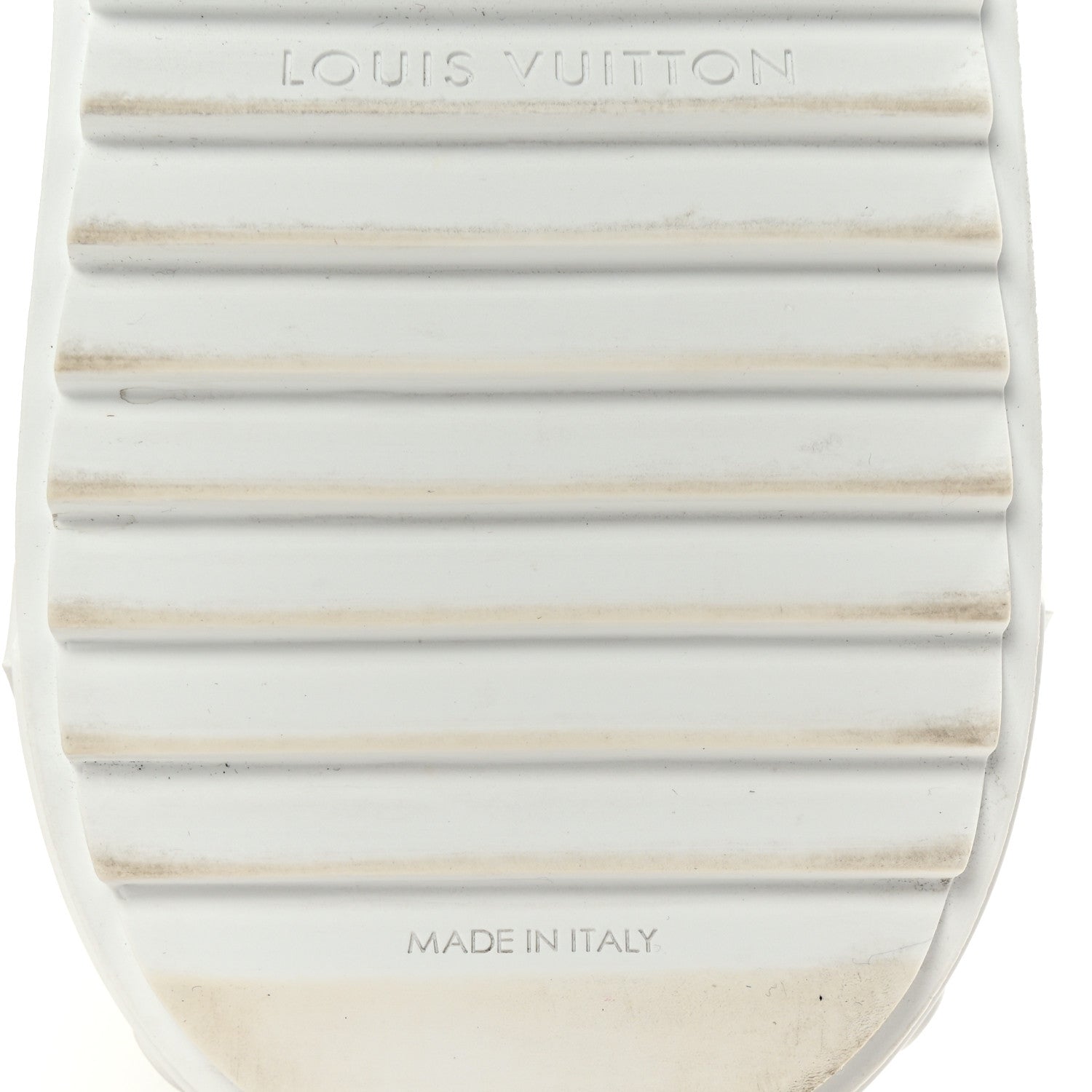 Louis Vuitton Calfskin Printed Time Out Trainer Sneakers 39 White 7 of 10