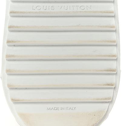 Louis Vuitton Calfskin Printed Time Out Trainer Sneakers 39 White 7 of 10