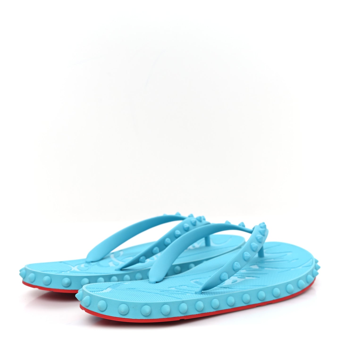 Rubber Spike Loubi Donna Flip Flop 38 Blue