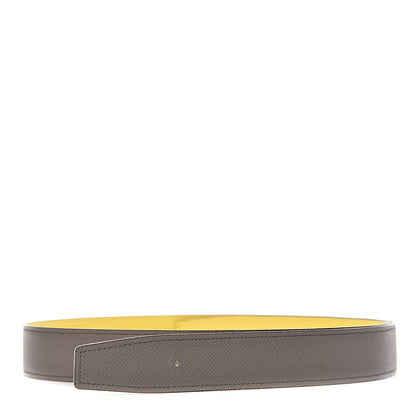 Hermes Epsom 32mm Belt Strap 105 Jaune D'Naples Etain 1 of 6