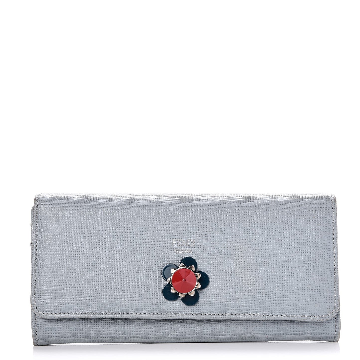 Vitello Elite Flowerland Continental Wallet Blue