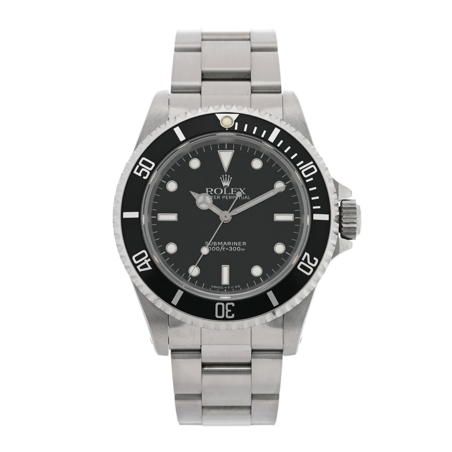 Stainless Steel 40mm Oyster Perpetual Submariner Watch Black 14060