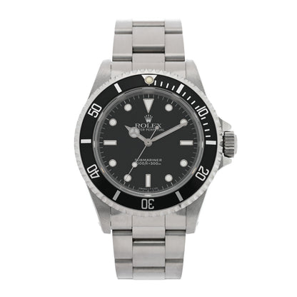 Rolex Stainless Steel 40mm Oyster Perpetual Submariner Watch Black 14060 1 of 4