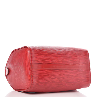 Louis Vuitton Epi Speedy 25 Castillan Red 4 of 13