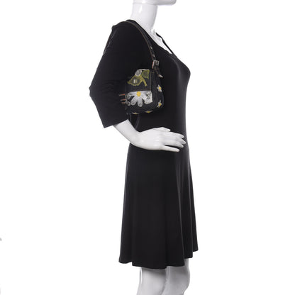 Fendi Denim Flower Applique Baguette Blue 2 of 9