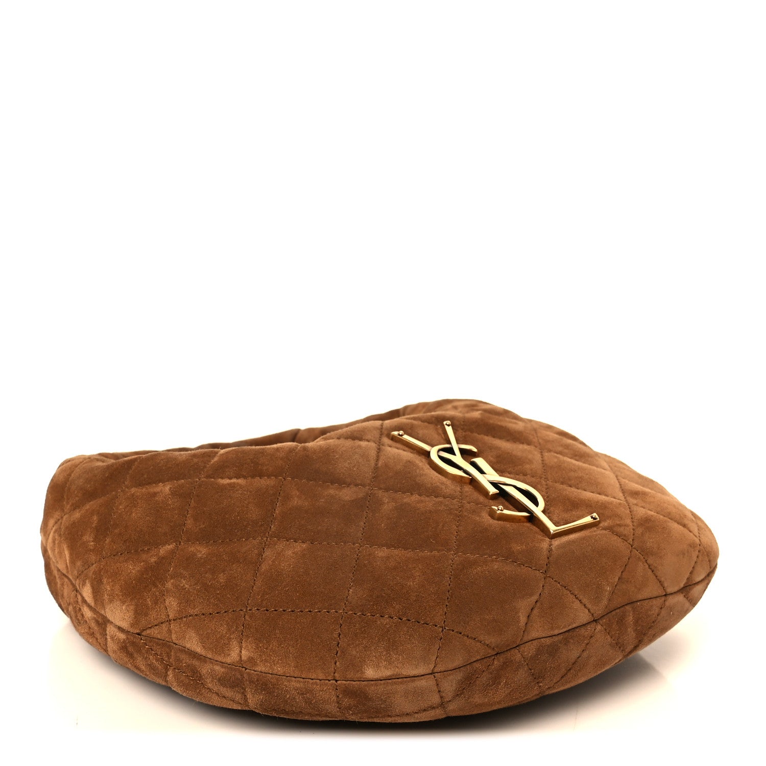 Saint Laurent Suede Quilted Icarino Bag Cognac 4 of 9