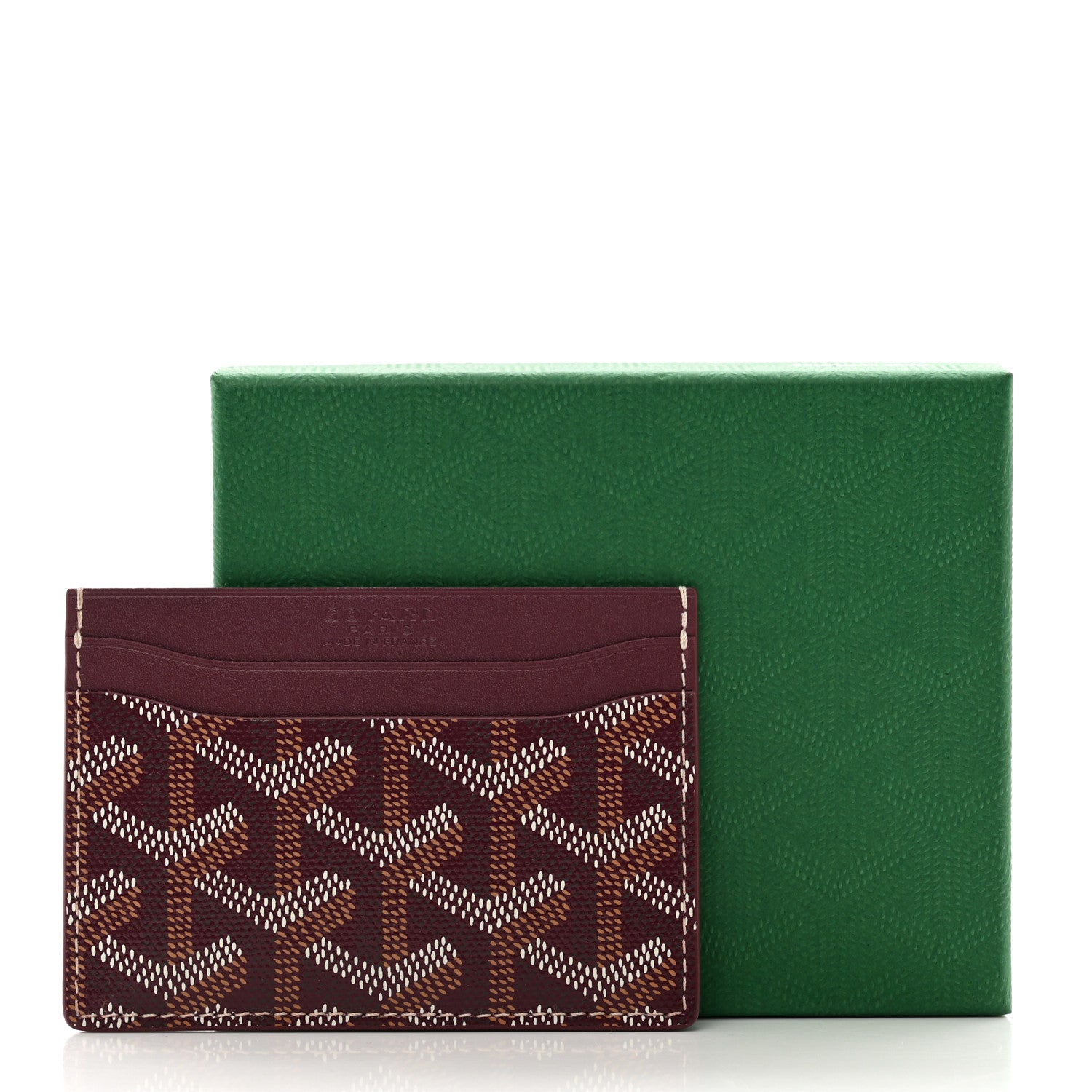 Goyard Goyardine Saint Sulpice Card Holder Bordeaux 6 of 6