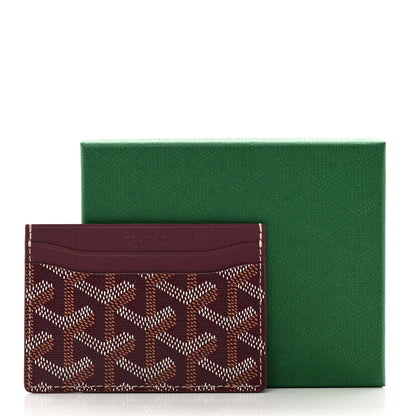 Goyard Goyardine Saint Sulpice Card Holder Bordeaux 6 of 6