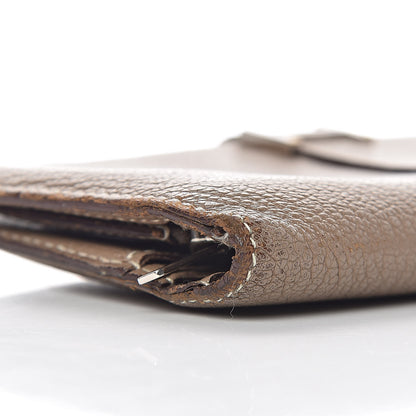 Hermes Chevre Mysore Bearn Gusset Wallet Etoupe 7 of 18