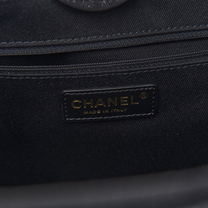 Chanel Lurex Boucle Small Deauville Tote Black 6 of 9