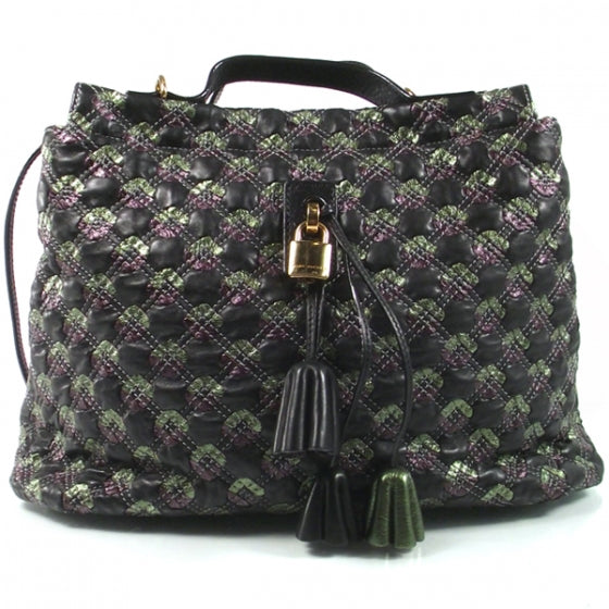 Marc Jacobs Leather Quilted Robert Leslie Black 1 of 9