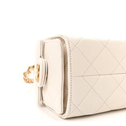 Chanel Caviar Quilted Mini Chanel 25 Handbag White 9 of 11