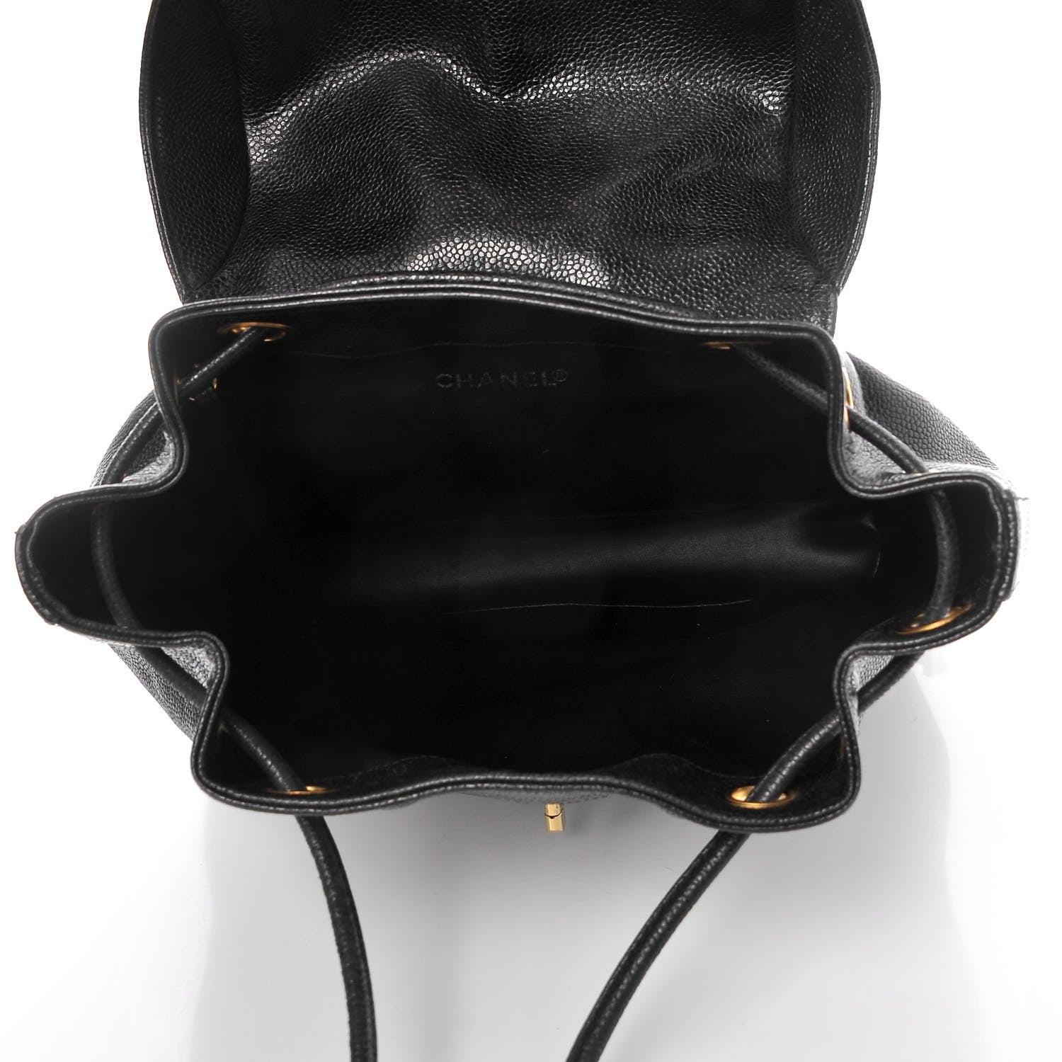 Chanel Caviar CC Backpack Black 6 of 10