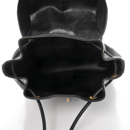 Chanel Caviar CC Backpack Black 6 of 10