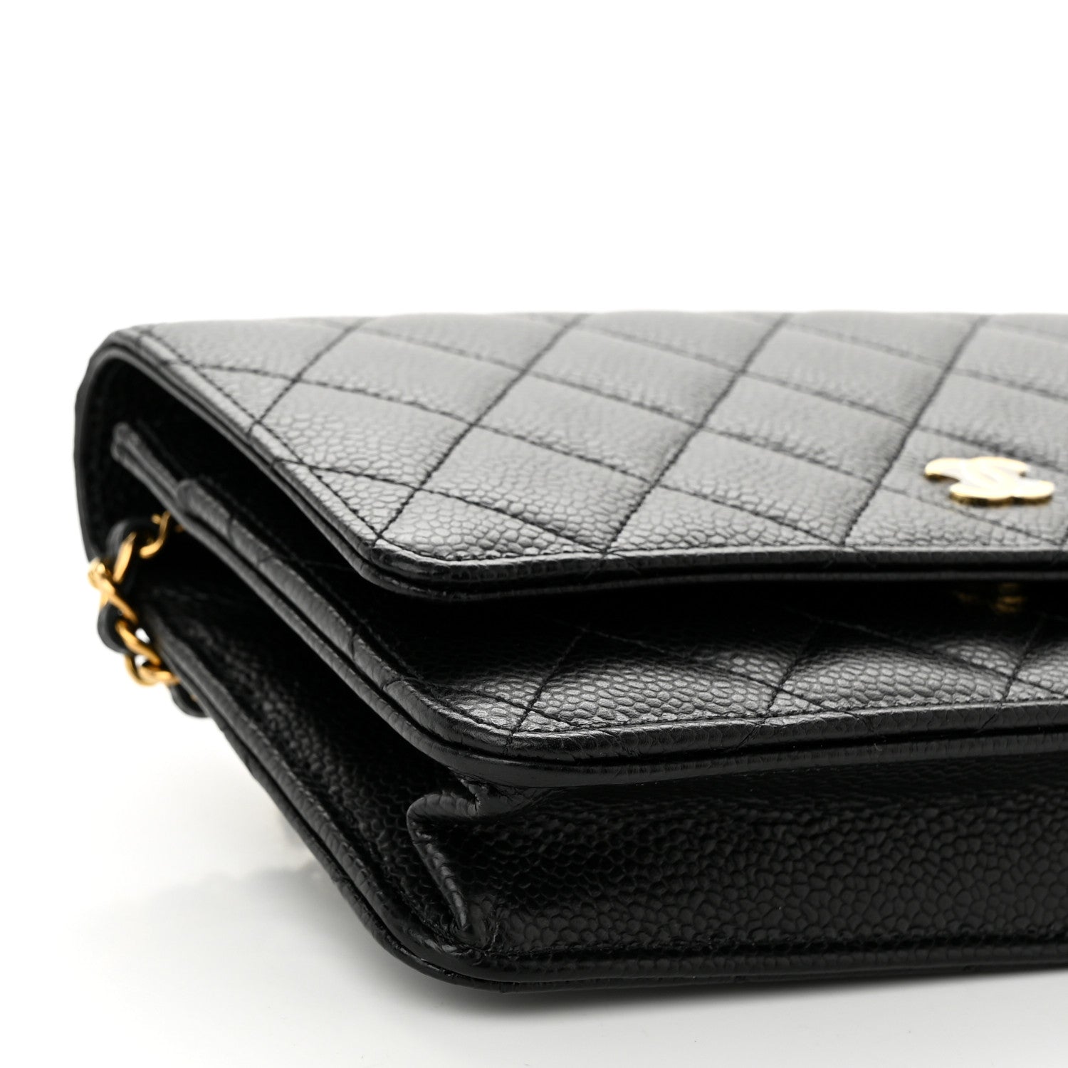 Chanel Caviar Quilted Wallet On Chain WOC Black 10 of 12