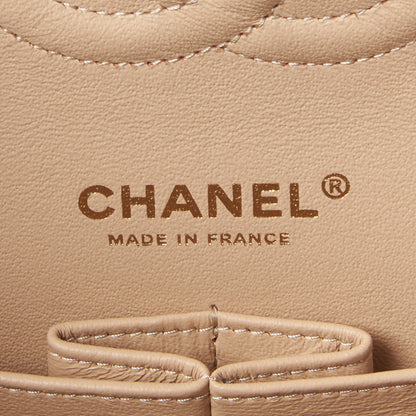 Chanel Caviar Quilted Medium Double Flap Beige 7 of 9