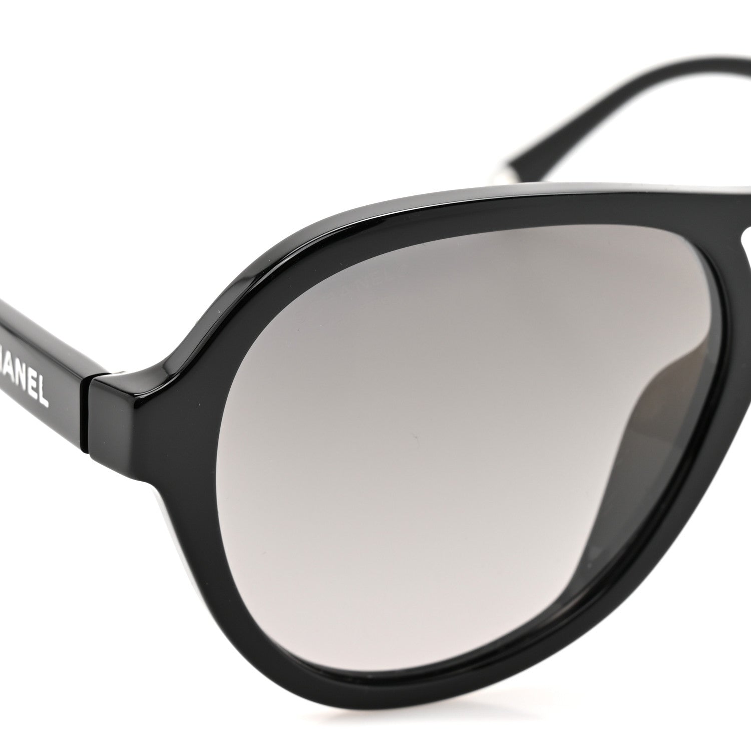 Chanel Acetate Pilot Sunglasses 5552-U Black 7 of 8