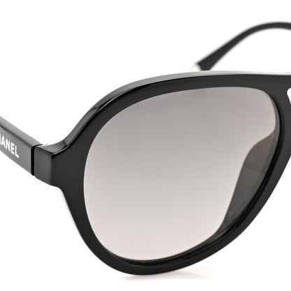 Chanel Acetate Pilot Sunglasses 5552-U Black 7 of 8