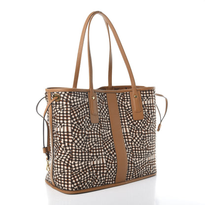 MCM Visetos Medium Liz Reversible Shopper Tote Cognac 5 of 14