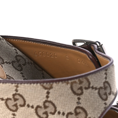 Gucci GG Monogram Lavaredo Eco Fabric Mens Slide Sandals With Straps 8 Beige Ebony Light Brown 8 of 8