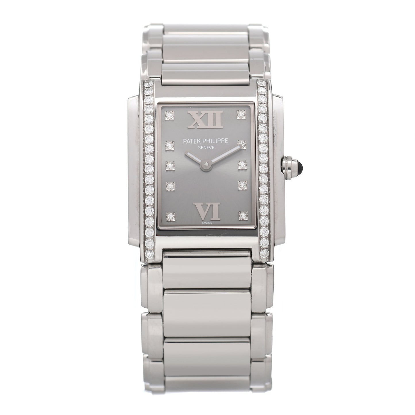 Stainless Steel Diamond 25mm Twenty-4 Quartz Watch Eternal Gray 4910/010