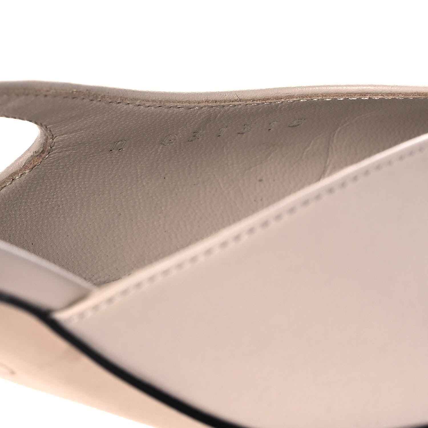 Chanel Goatskin Grosgrain Cap Toe CC Slingback Pumps 37.5 Beige Black 8 of 10