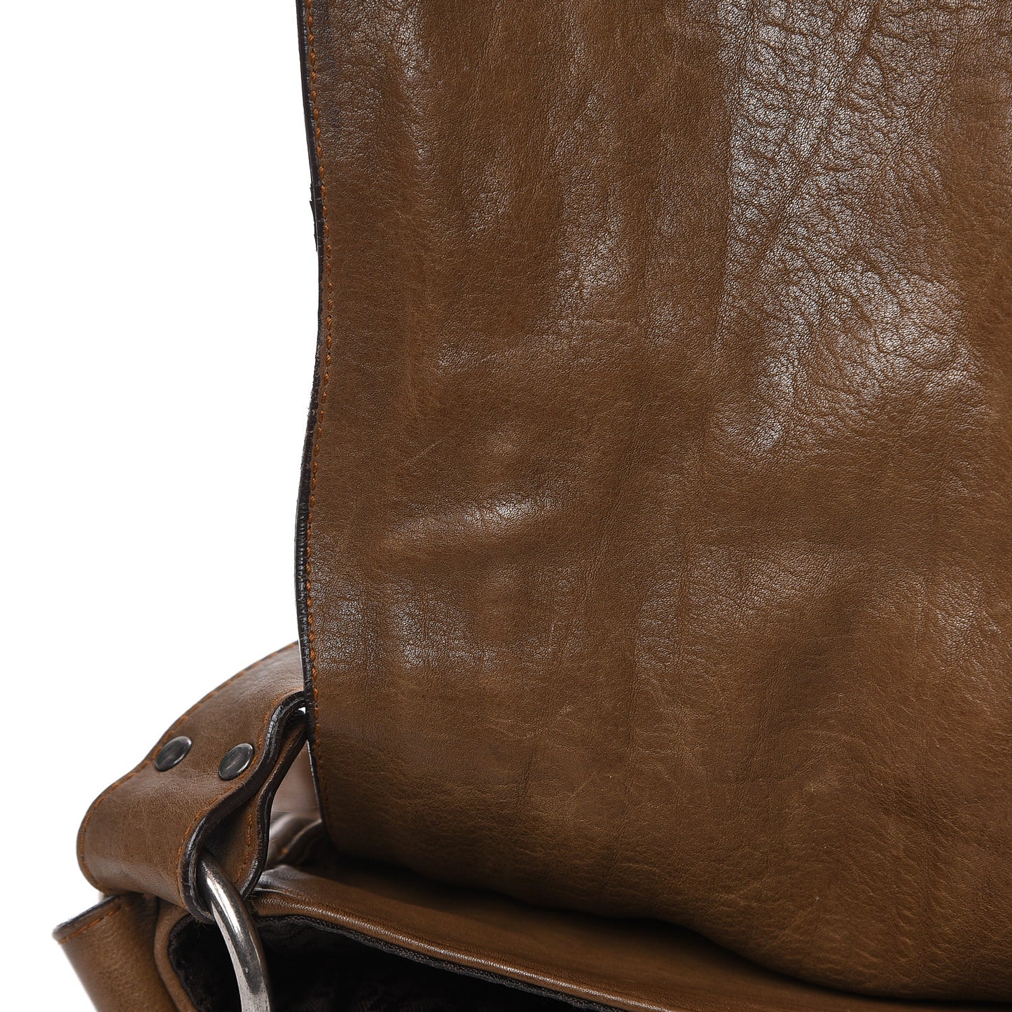Calfskin Medium Gaucho Double Saddle Brown