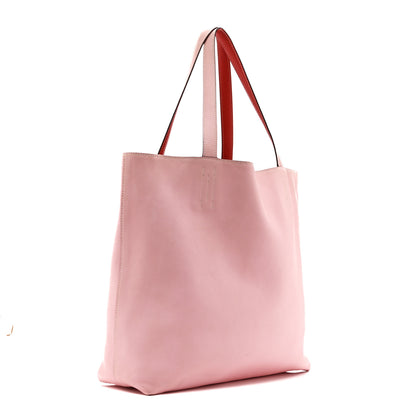 Hermes Taurillon Clemence Swift Double Sens 36 Reversible Tote Rose Sakura Bougainvillea 4 of 16