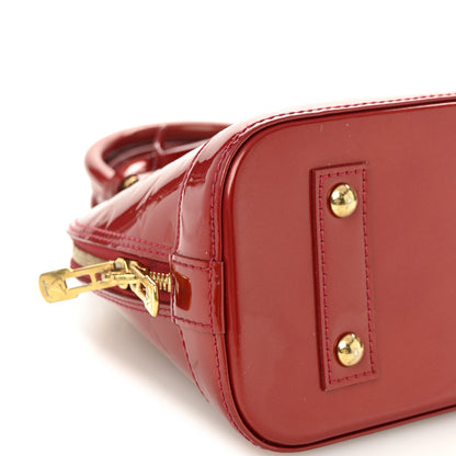 Louis Vuitton Vernis Alma BB Cherry 8 of 10