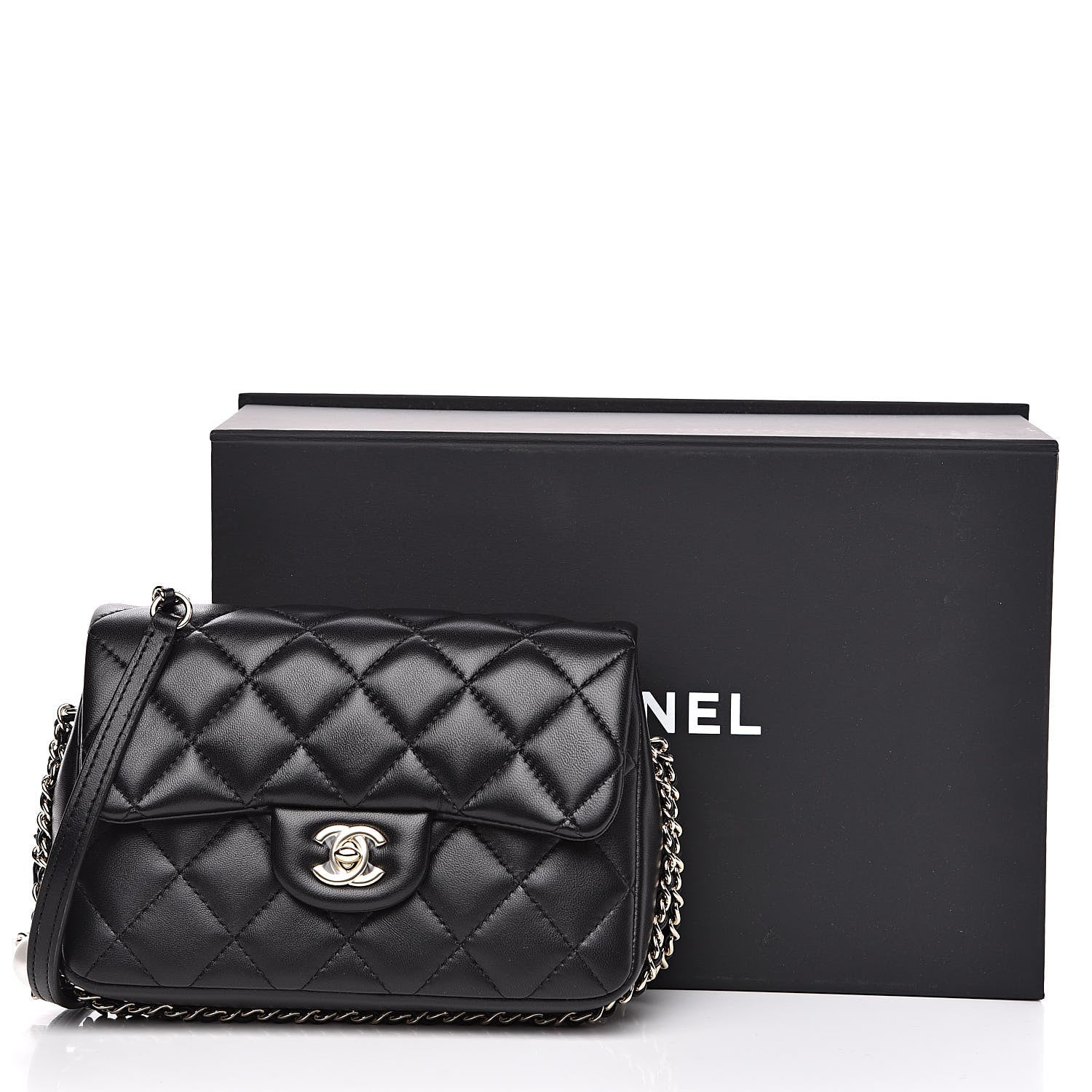 Chanel Lambskin Quilted Small My Precious Flap Black 11 of 11