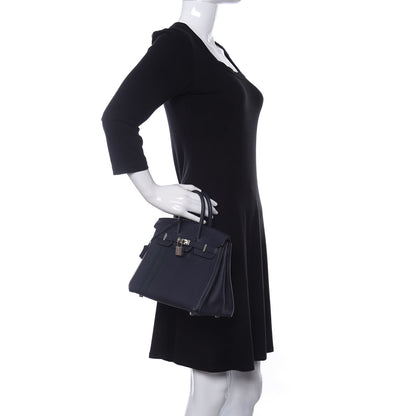 Hermes Togo Swift Officier Birkin 25 Bleu Nuit Vert Cypress 2 of 11