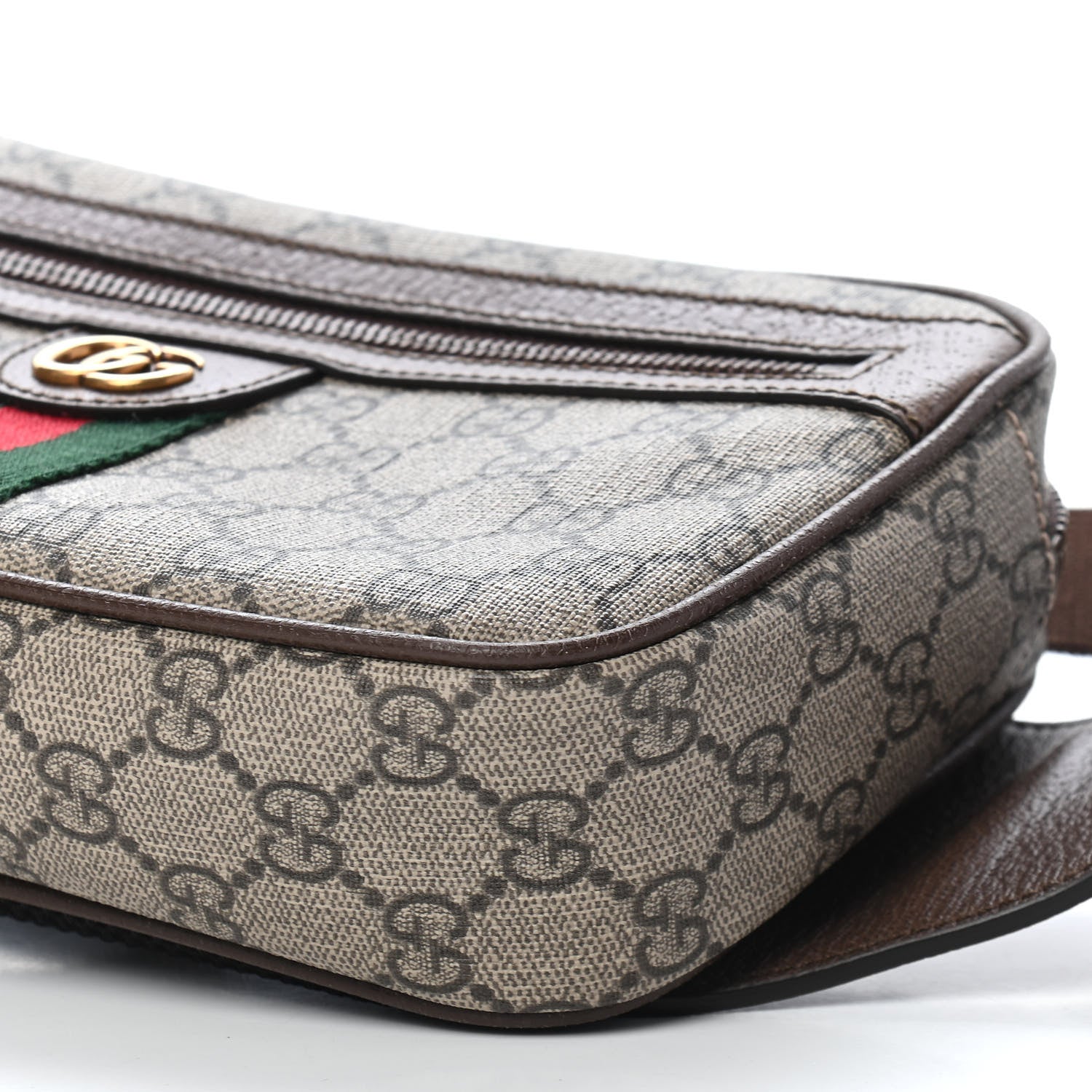 Gucci Soft GG Supreme Monogram Medium Ophidia Belt Bag Dark Brown 8 of 8