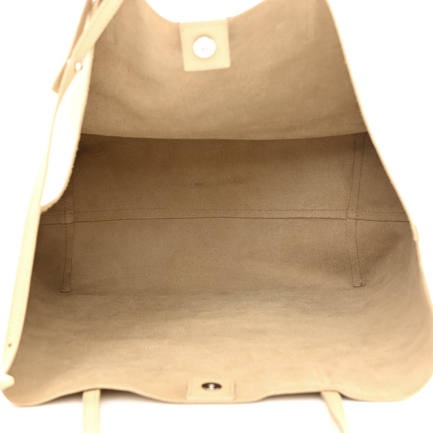 Grained Calfskin Skull Open Shopper Tote Blonde