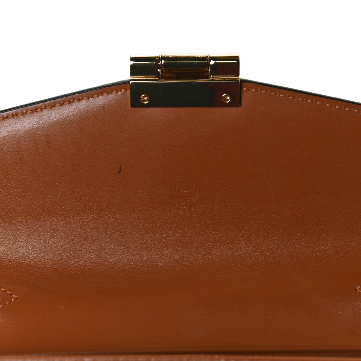 MCM Visetos Large Patricia Wallet On Chain Cognac 6 of 11