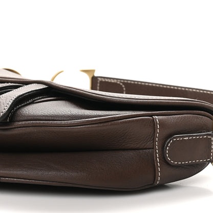 Christian Dior Calfskin Saddle Bag Brown 10 of 10