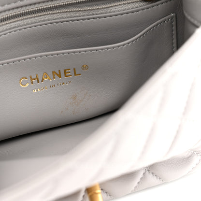 Chanel Lambskin Quilted Mini Rectangular Pearl Crush Flap Grey 11 of 12