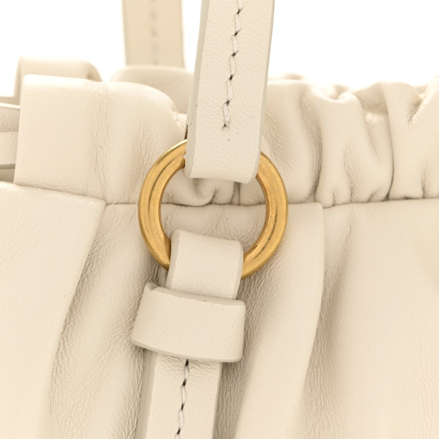 Nappa Mini Joie Shoulder Bag White