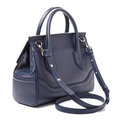 Versace Vitello Medium Palazzo Empire Bag Deep Blue 2 of 9