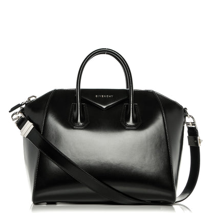 Givenchy Shiny Lord Calfskin Medium Antigona Black 1 of 6