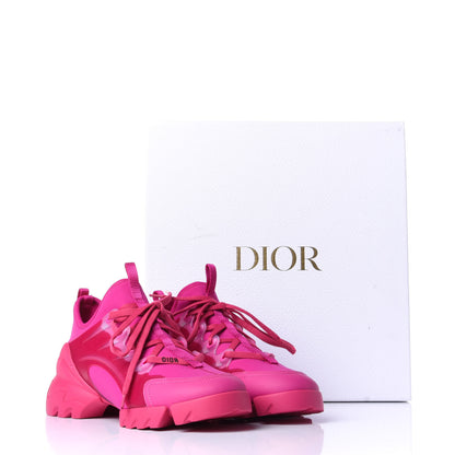 Christian Dior Neoprene Rubber Womens D-Connect Sneakers 37.5 Fuchsia 11 of 11