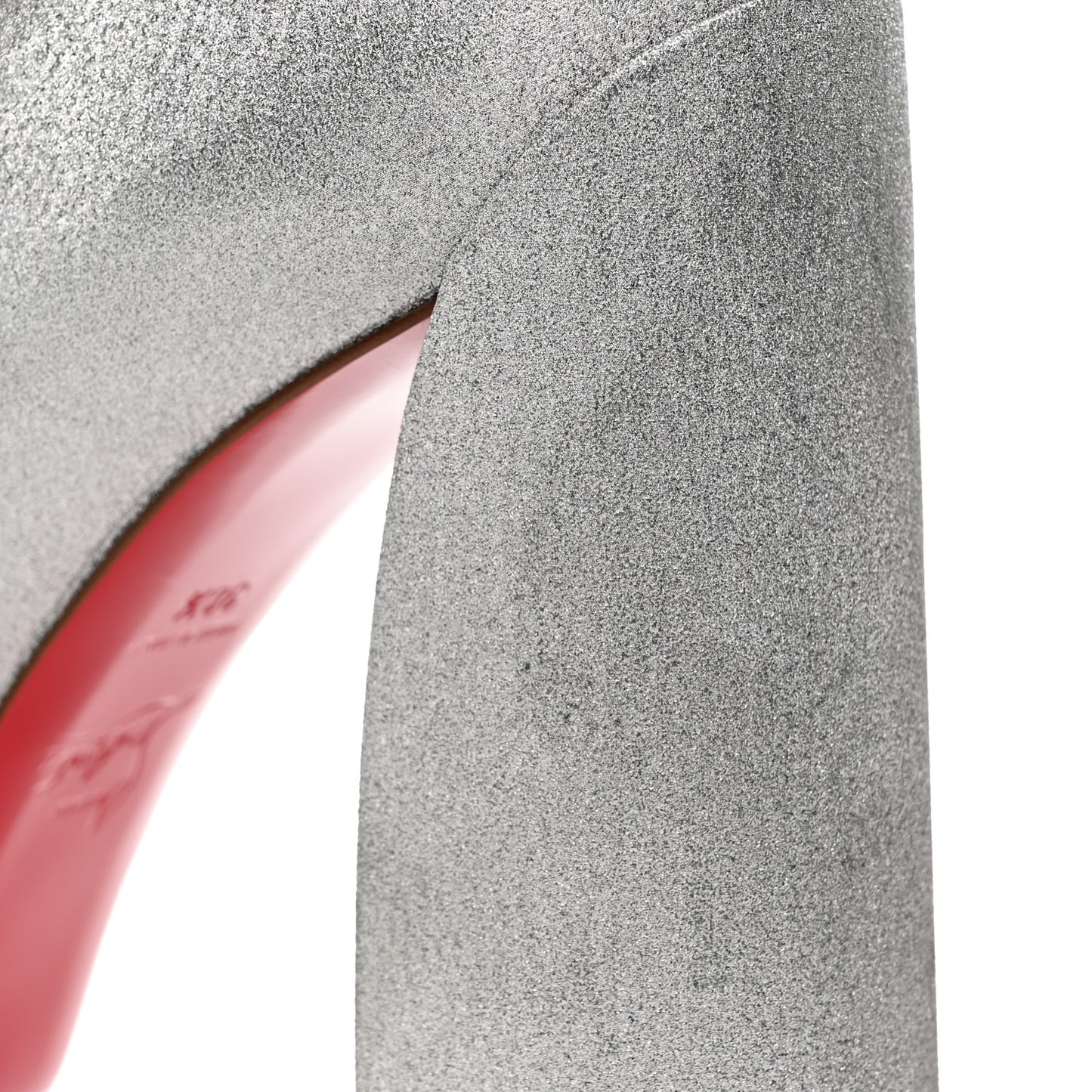 Glitter Calfskin Movida Jane 130 Platform Pump 38.5 Silver
