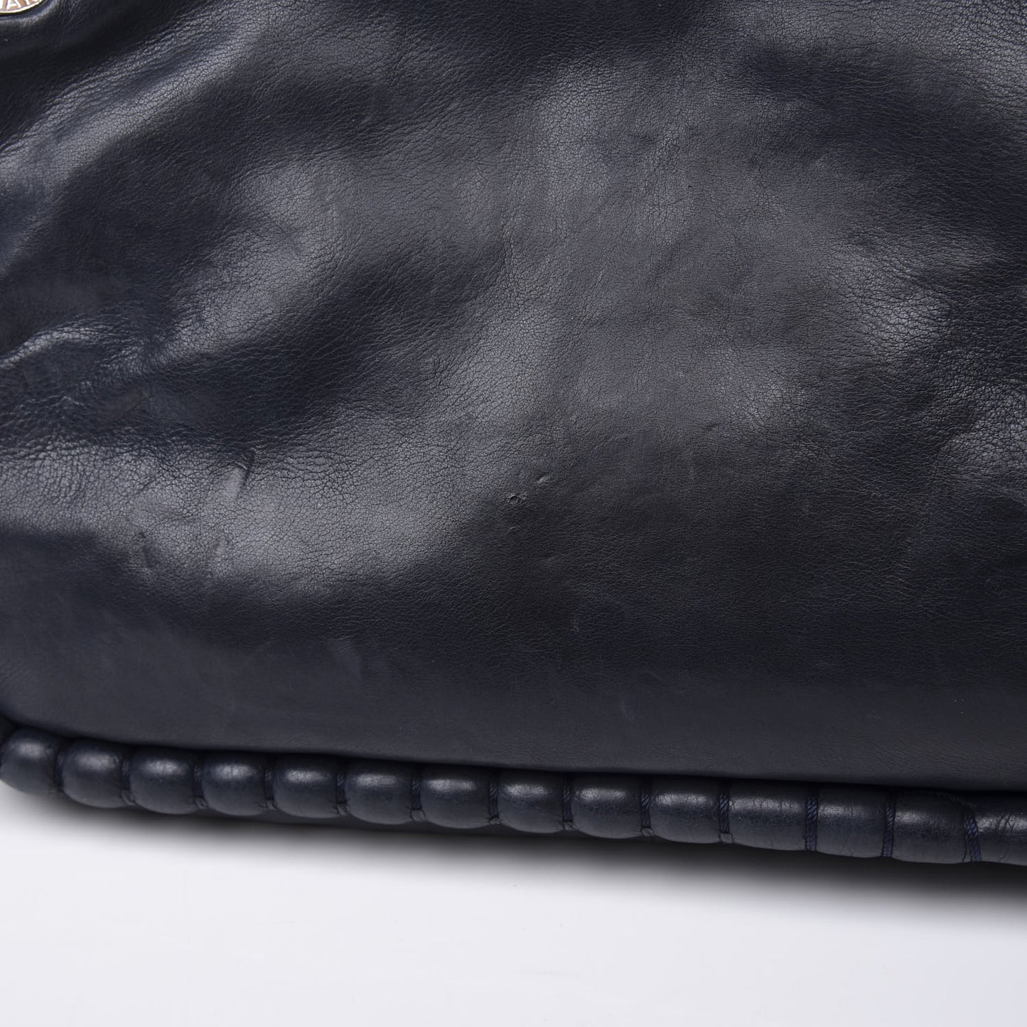 Calfskin Medium On the Bund Flap Navy