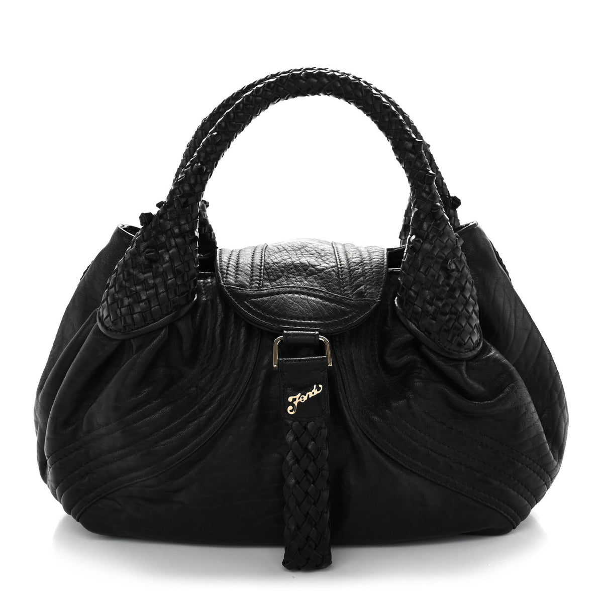 Fendi Nappa Nuvolata Small Spy Black 1 of 9