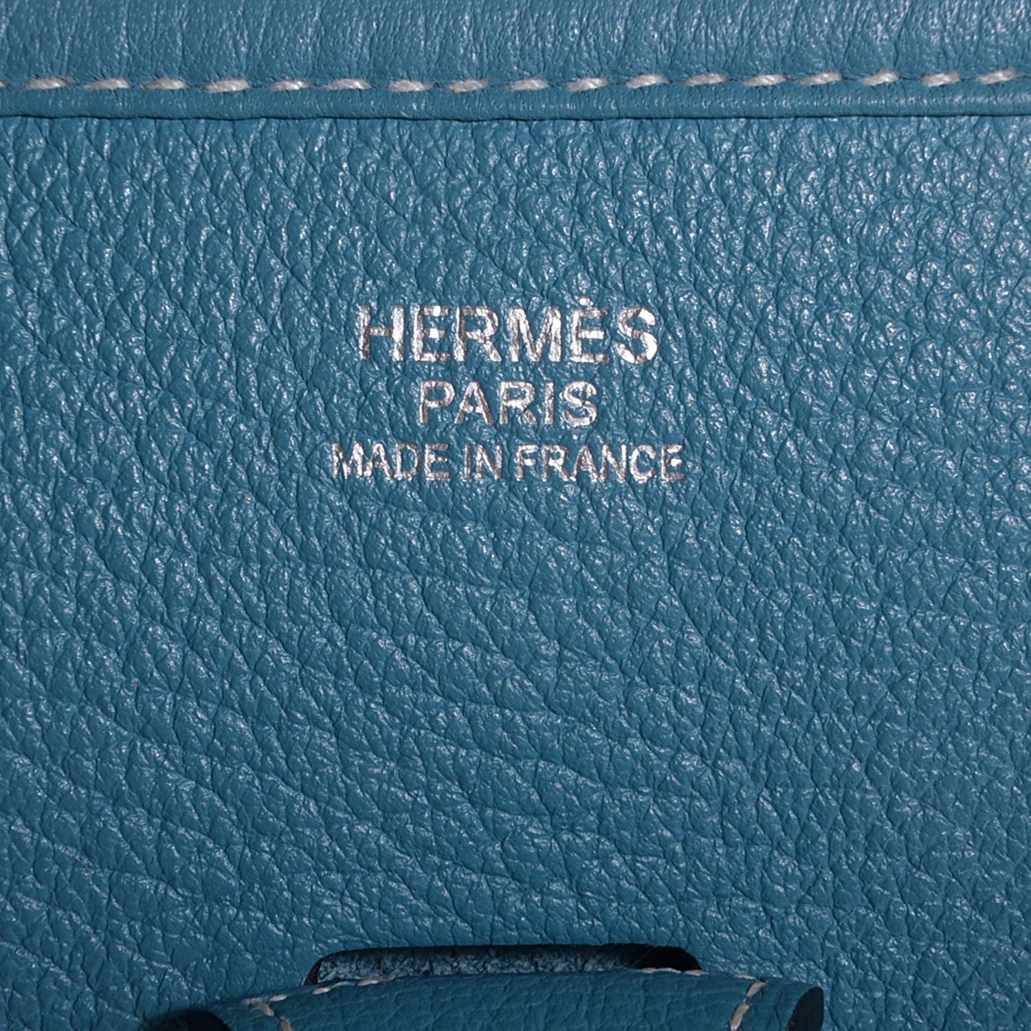 Hermes Taurillon Clemence Evelyne III PM Blue Jean 9 of 12