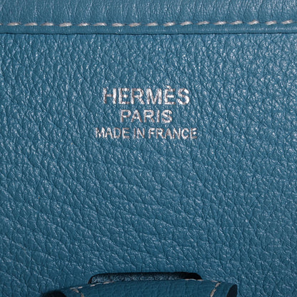 Hermes Taurillon Clemence Evelyne III PM Blue Jean 9 of 12