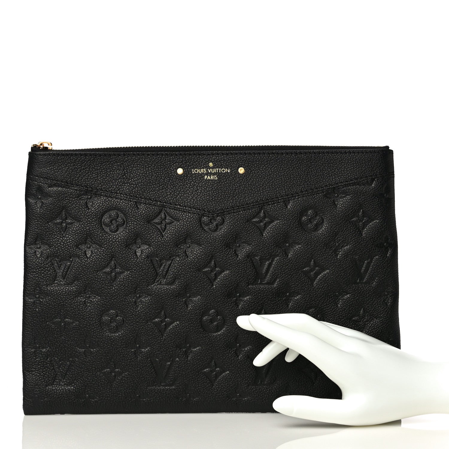 Louis Vuitton Empreinte Daily Pouch Black 2 of 9