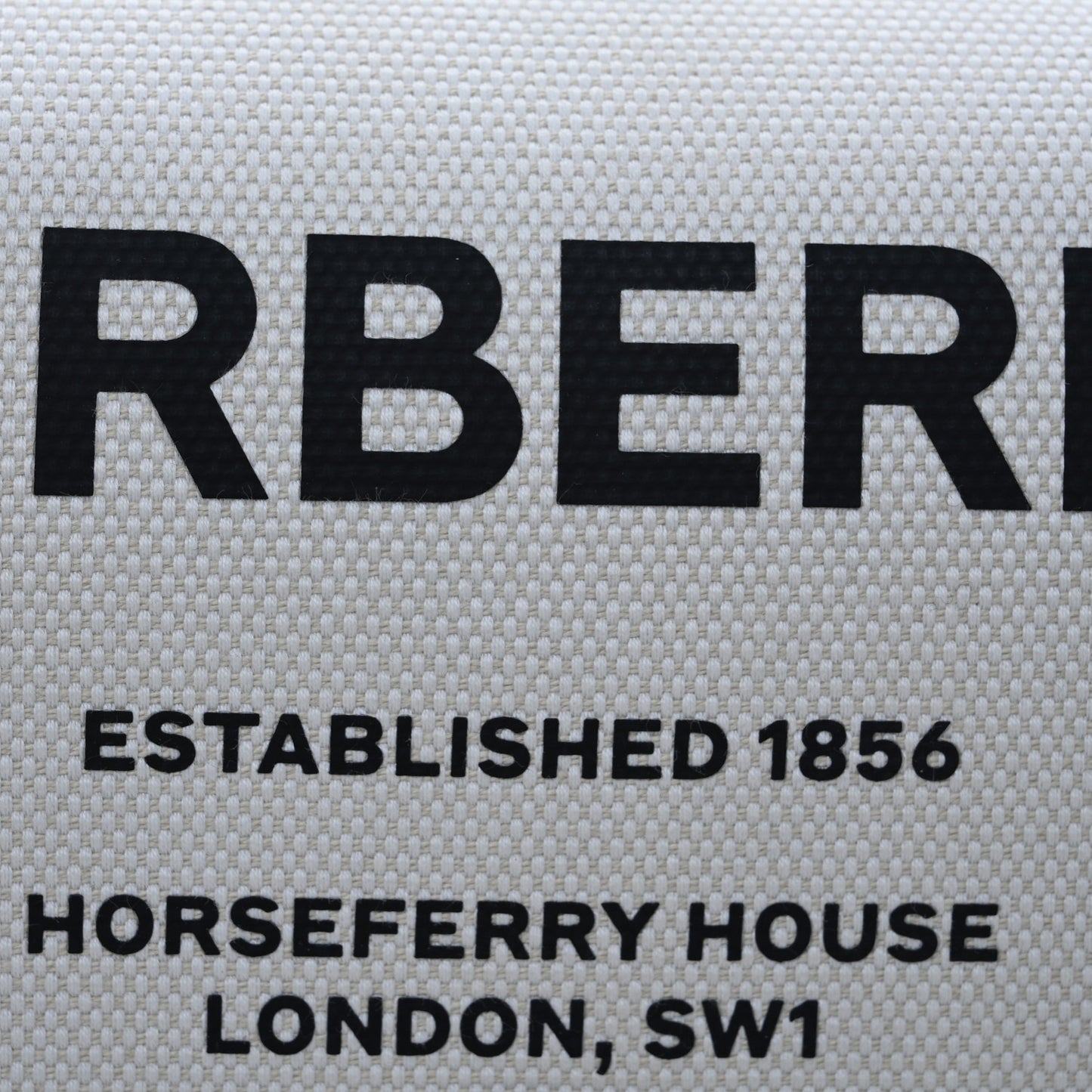 Canvas Horseferry Print Note Crossbody Bag Natural Tan