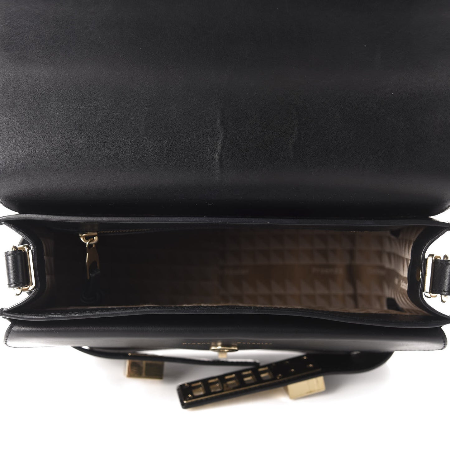 Calfskin PS11 Classic Shoulder Bag Black