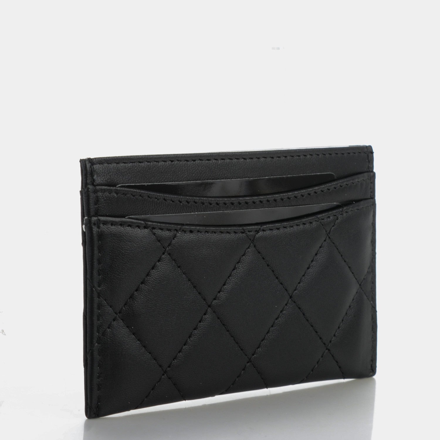 Chanel Lambskin Quilted Card Holder Black 3 of 8