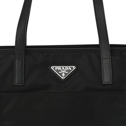 Prada Tessuto Nylon Vela Saffiano Tote Black 6 of 8